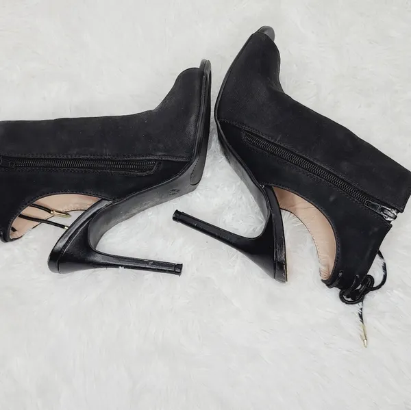 Shoe Republic open to ankle lace up heels sz 8 - Image 5