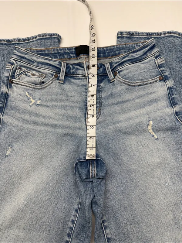 Buckle Light Blue Distressed Wide-Leg Relaxed Jeans - Image 6