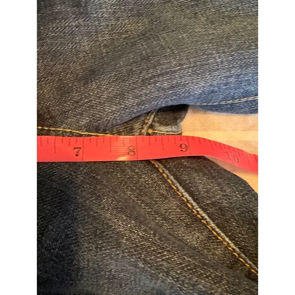 Gap Original Long and Lean Flare Leg Jeans Dark Wash Blue Denim Size 2 Long - Image 8