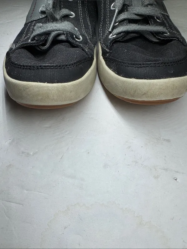 Merrell Rant Fashion low top Sneaker Black Gray Canvas Leather 8 casual gorpcore - Image 3