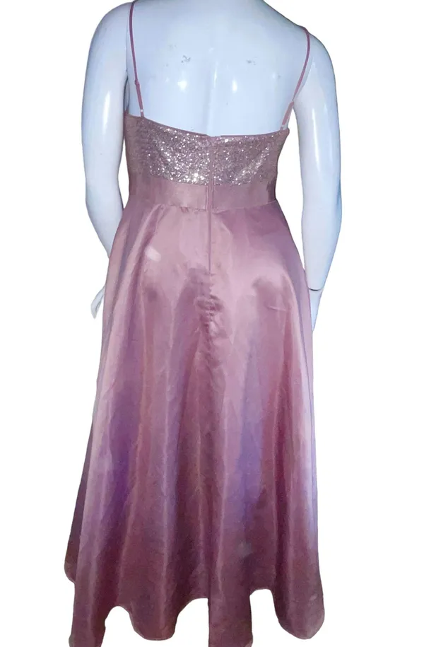 Sleeveless High Low Sequin Evening/Prom Dress - Image 12