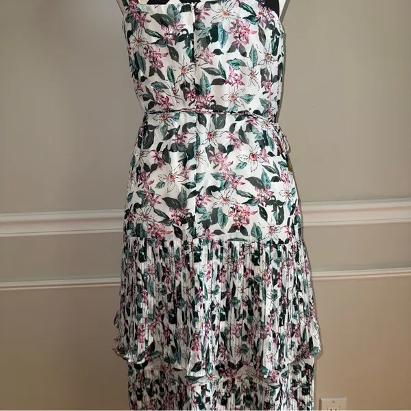 ELLIATT‎ Revolve Vedado Floral Pleated Tiered Midi Dress size Small - Image 7