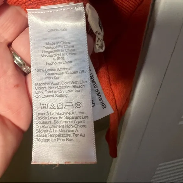 Madewell Women's Size Medium Clairview Hoodie Sweater Maple Glow‎ Orange NC682 - Image 14