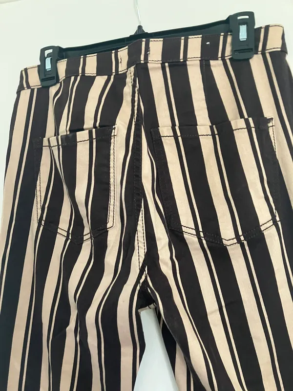 Shyanne Striped Flare Jeans - Image 3