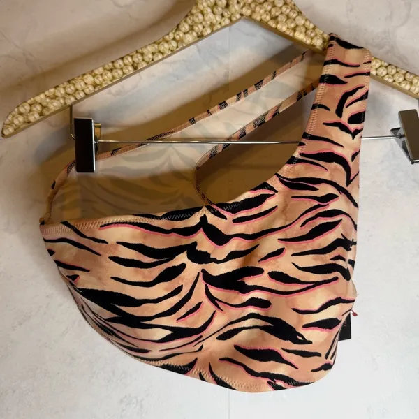 Victoria’s Secret Animal Print One Shoulder Bikini Top - Image 2