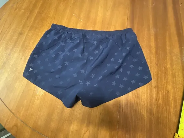 Old Navy Active Go-Dry Athletic Shorts Women's Large Navy Blue Star Print - Image 6