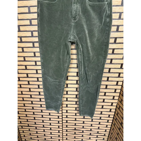 American Eagle Olive Green‎ Corduroy High Rise Jeggings Size 8 X-Short - Image 4