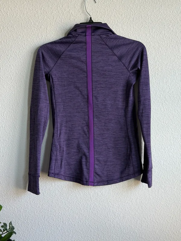Under Armour Purple ColdGear Half Zip Pullover XS - Image 2