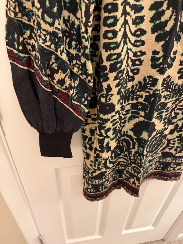 Free People Music & Lyrics Balloon Sleeve Knit Sweater Dress XS - Image 5