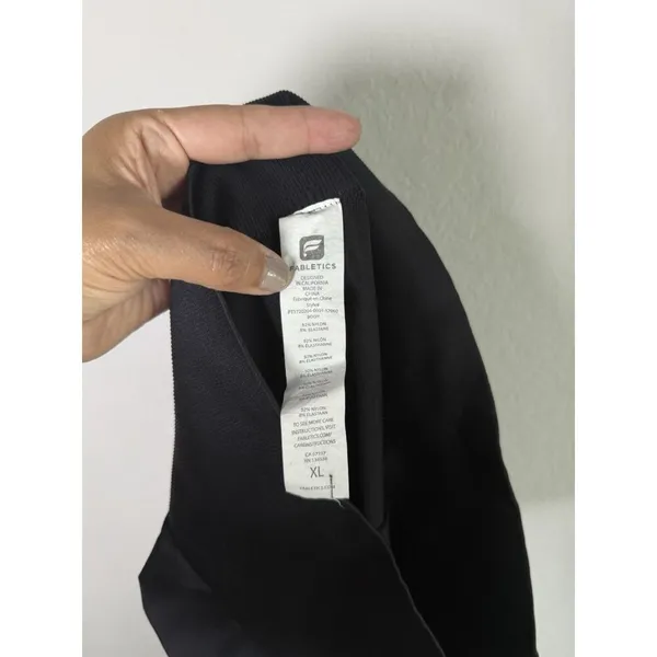 Fabletics Women’s High Waisted Seemless Black Leggings‎ Mesh Pattern Gym Size XL - Image 11