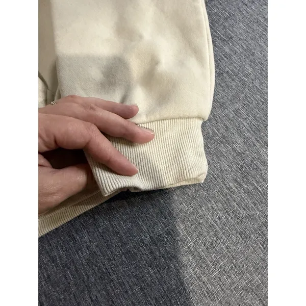 Comfrt Unisex Beige Hoodie Sz M Comfortable Cozy Relax - Image 3