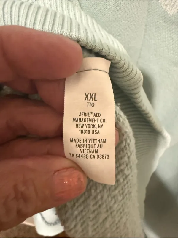 Aerie Light Ment color Crewneck Pocket Sweater XXL - Image 8
