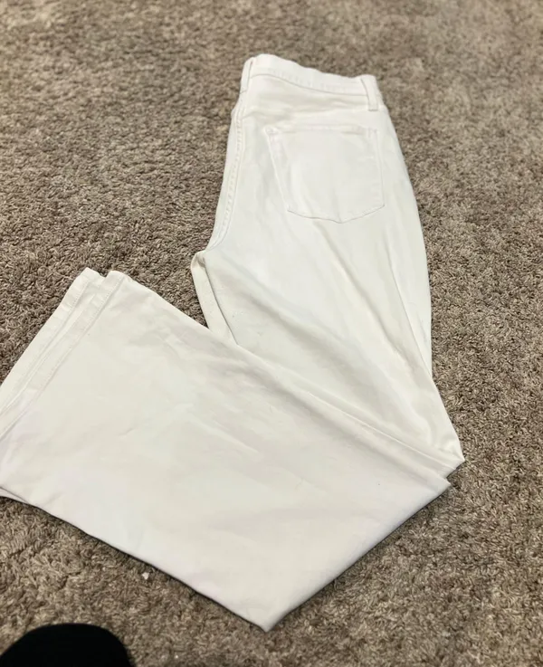 White Flare Jeans - Image 4