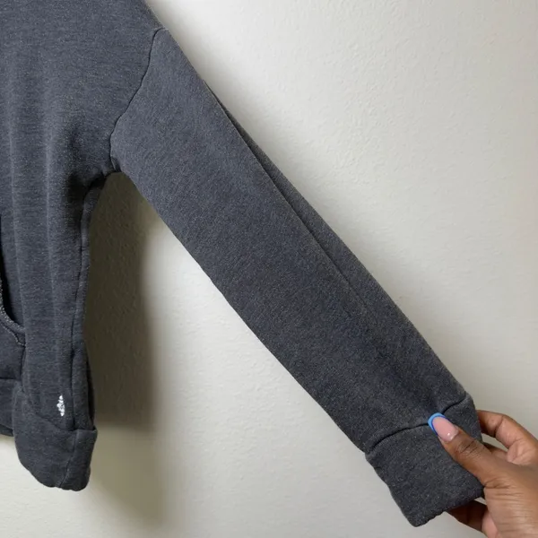 FP Movement Women Hoodie Sweater Small Dark Grey Oversize Lounge Cozy‎ - Image 7