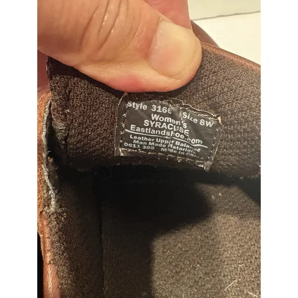 Eastland Syracuse Brown Leather Mary Jane Comfort Shoes Women’s 8W Wide EUC - Image 7