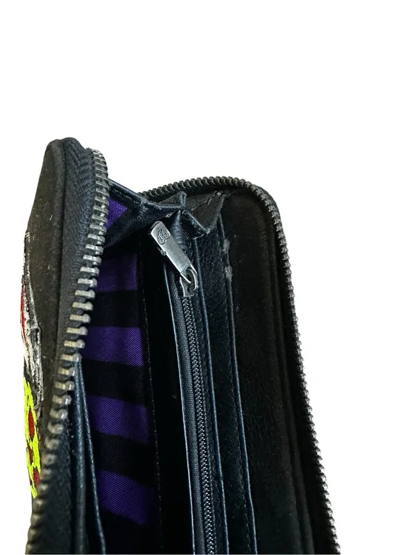 Loungefly Black Faux Suede Wallet Disney Villains Ursula Poison Apple - Image 4
