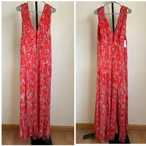 ASTR Pescadero Red Maxi Dress New With Tags LARGE wedding - Image 3