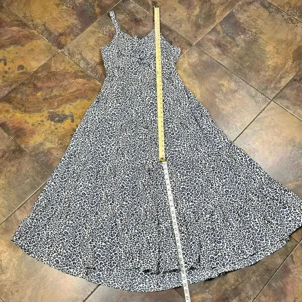 BTFBM Full Length Animal Print Back Cutout Summer Dress XL - Image 8