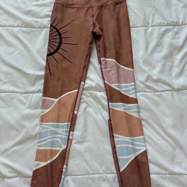 Silverwind Desert Sun High Waisted Sustainable Leggings Terracotta Womens Large - Image 2