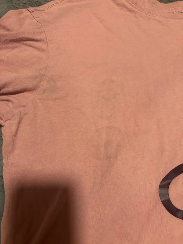 Champion Pink Crop Tee Logo Graphic Short Sleeve Size Medium - Image 7