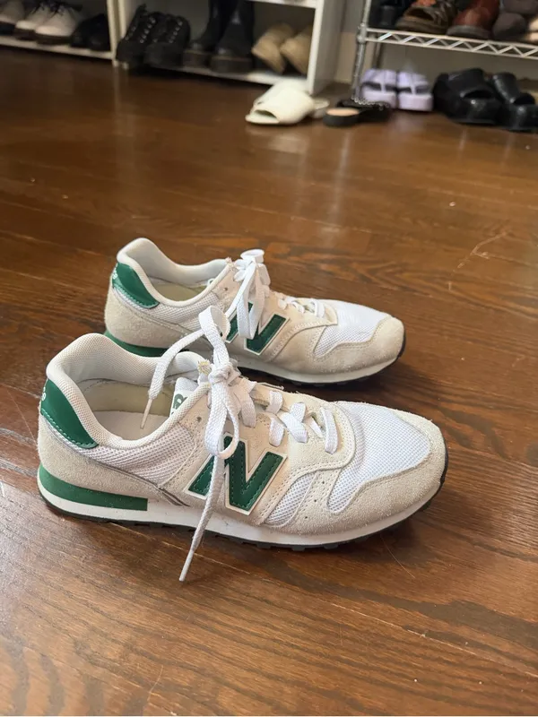 New Balance 373 White Team Forest Green sneakers - Image 3