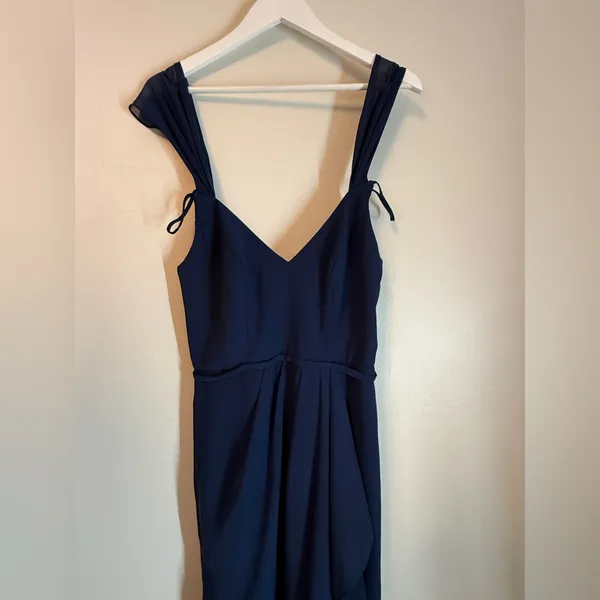 Celebrate DB Studio Off The Shoulder MOB Prom Homecoming Navy Blue Size 2 NWT - Image 9