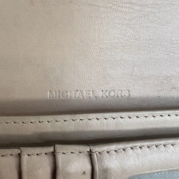 Michael Kors Checkbook Wallet Large Jet Set Travel‎ Signature Brown Monogrammed - Image 11