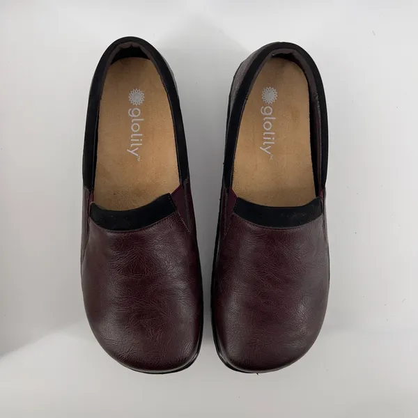 Glolily Women 7.5 Jenny II Comfort Clogs Red Burnished Lightweight‎ Work Shoe - Image 3