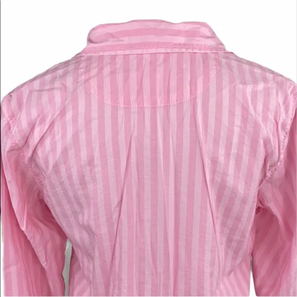Victoria’s Secret Iconic Pink Striped Button Down Sleep Shirt - Image 9