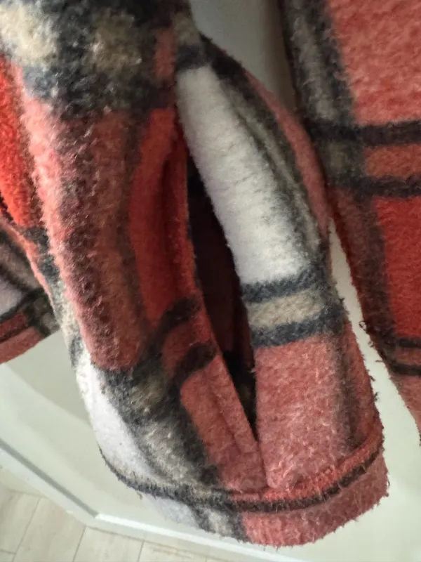 Staccato Red Plaid Front Button Up Jacket  - Image 8
