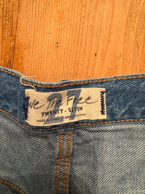 We The Free Frayed Denim Jean Shorts - Image 3
