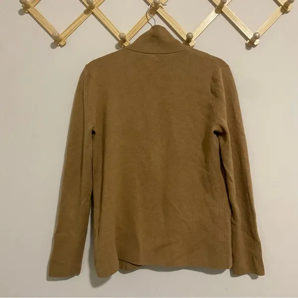 J. Crew Tan Single Button Sweater Blazer size Small - Image 8