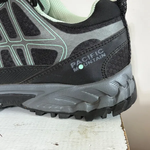 Pacific Mountain Dasher Trail Running Shoes Black Mint PM005520-004‎ Womens 6.5 - Image 3