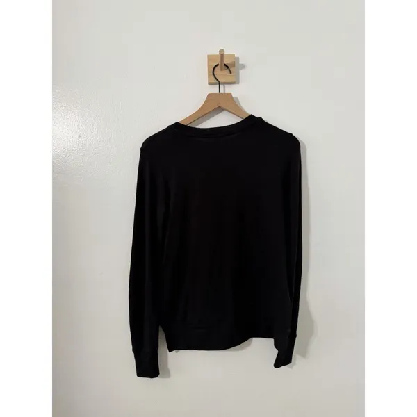 Beyond Yoga Women’s Black Solid Knit Crew Neck Pullover Sweater Long Sleeve XS - Image 4