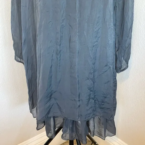 Carla Conti Dress Sz Large Bohemian Boho Ethereal, Romantic Quiet Luxury Neutral - Image 7