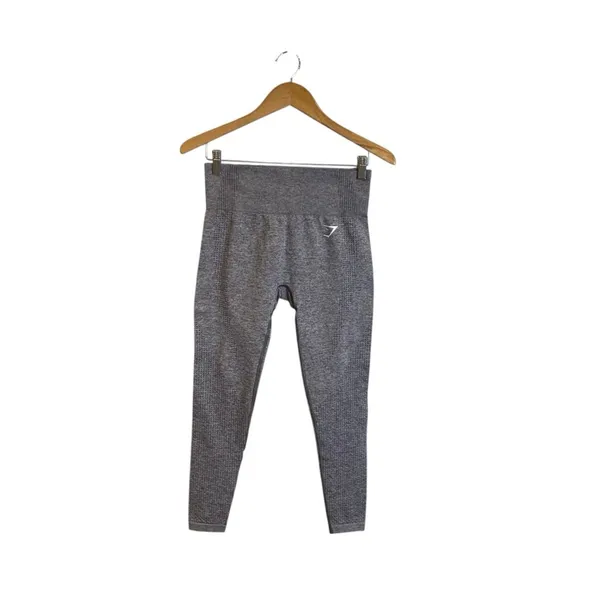 Gymshark Vital Seamless 2.0 Leggings In Smokey Grey Marl Size Medium - Image 4