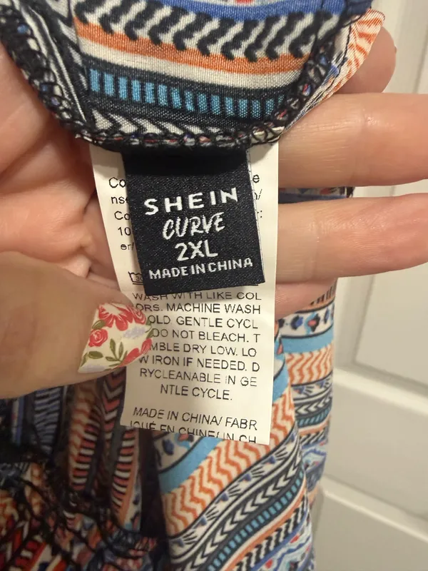 SHEIN Plus Size Boho Shorts 2XL - Image 4