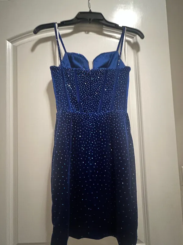 Blue semi formal short dress - Image 3
