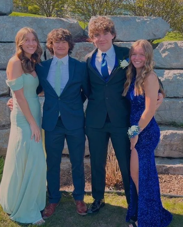 Berlin Nova Blue Sequin Prom Dress - Image 4