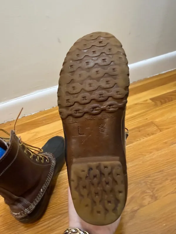 L.L. Bean Boots Original Maine Hunting Shoe Vintage 1980s Women's 6 - Image 11
