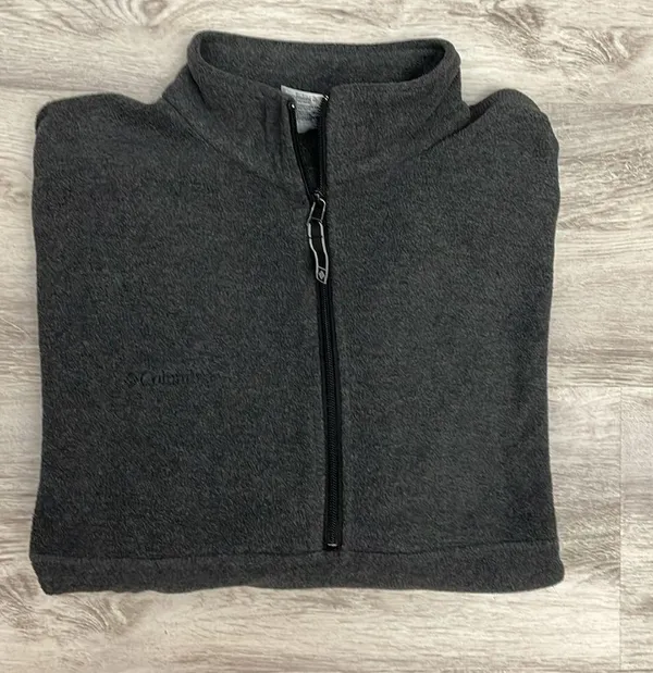 Gray 1/2 Zip Pullover Long Sleeve Lightweight Unisex Sweatshirt Size XL - Image 5