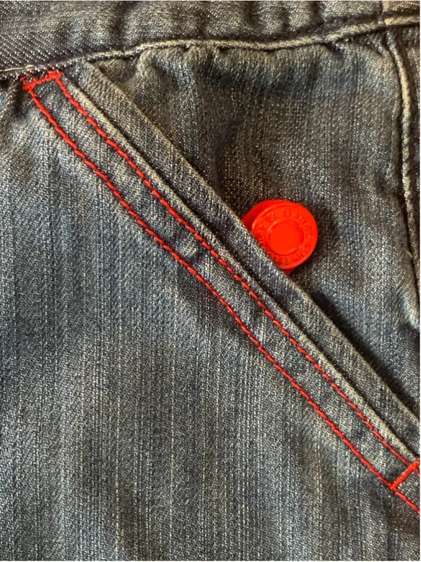 Christopher & Banks Blue Denim Bermuda Shorts Size 14 - Image 3