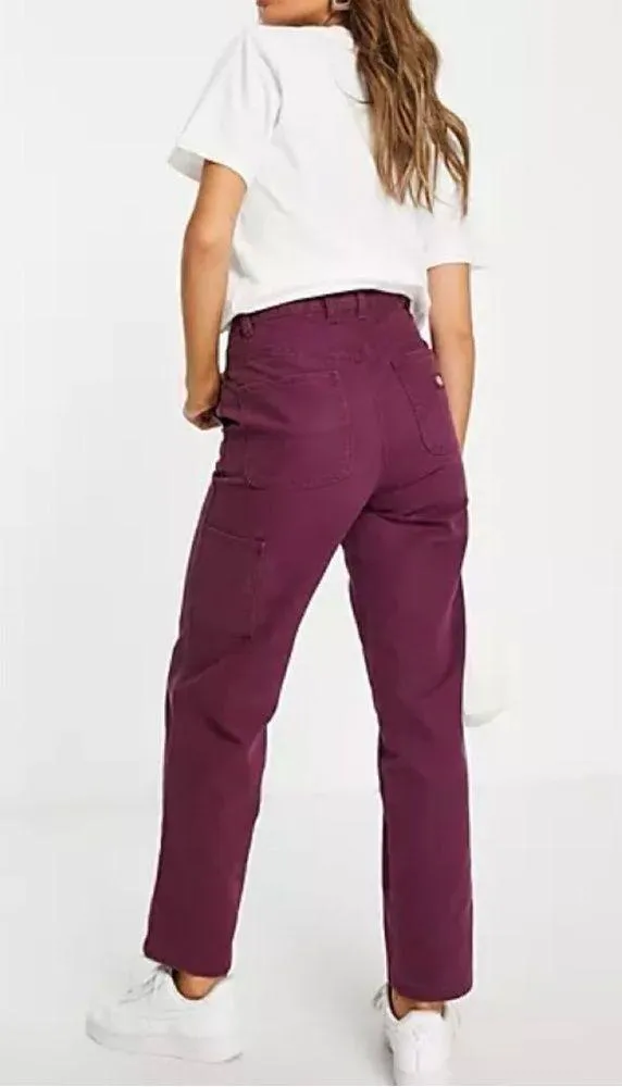 NWT Dickies Duck Canvas trousers in burgundy - Image 4
