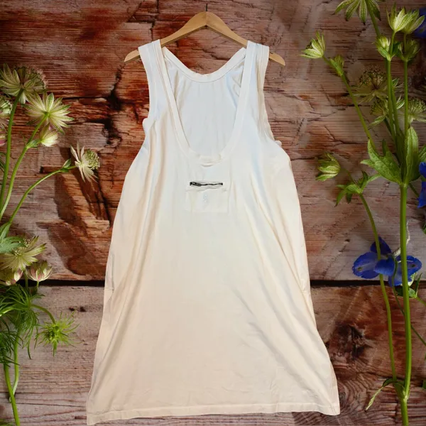 Free People Movement Hot Shot Tunic Dress Cream Oversized M Boho - Image 10