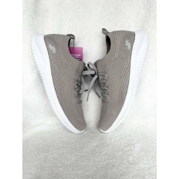 NWT Skechers Womens 8.5 Ultra Flex Statements 12841 Casual Shoes Sneakers Taupe - Image 6