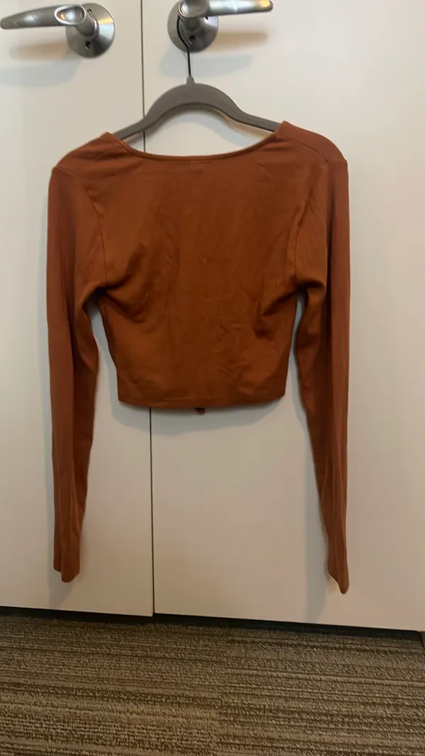 Garage Burnt Orange Long Sleeve Top - Image 2