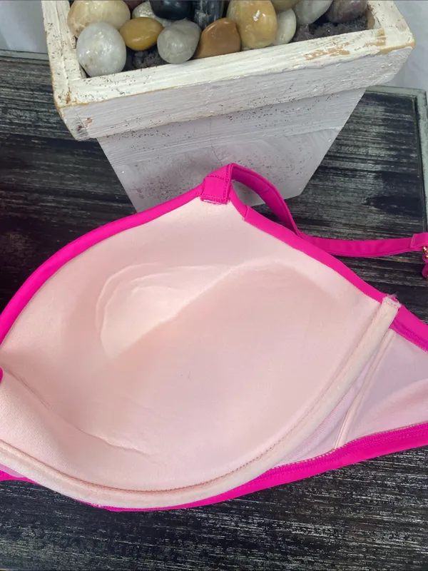 Smart & Sexy Hot Pink Contour Underwire Bikini Swim Bathing Suit Top 38DD - Image 3