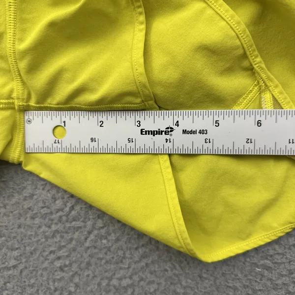 Lululemon Hotty Hot Shorts Low Rise 4" Sonic Yellow Athletic Athleisure Women 6 - Image 8