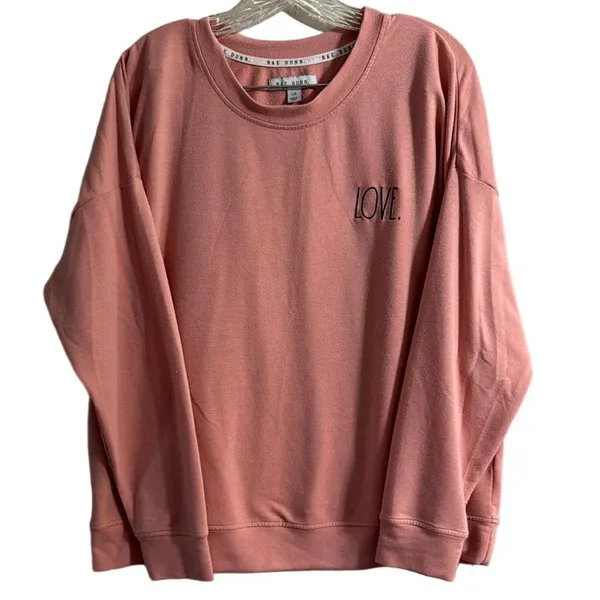 Rae Dunn Pink 'Love' Sweater - Image 4