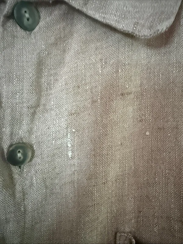 Flax by Angelheart long sleeve 100% linen button down shirt size small . - Image 2